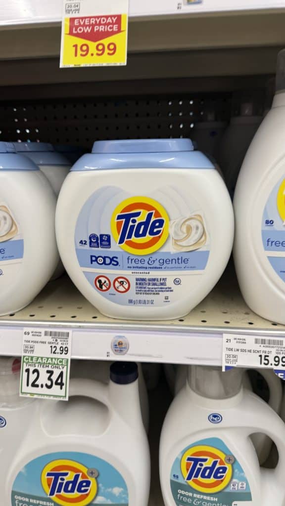 Laundry Detergent Closeouts Kroger Shelf image
