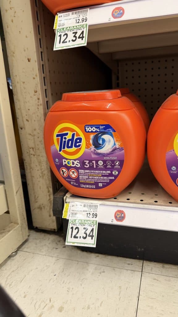 Laundry Detergent Closeouts Kroger Shelf image