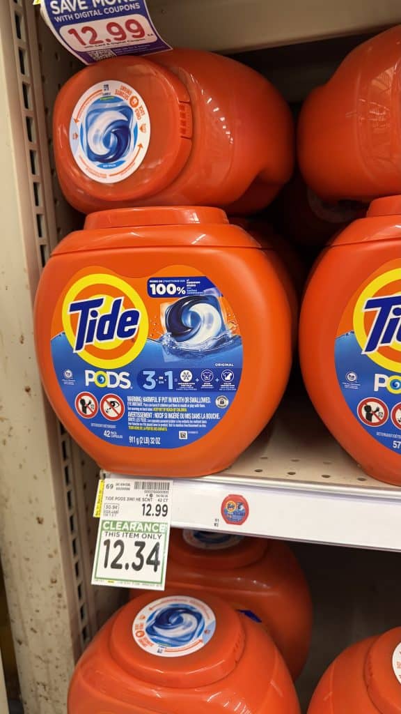 Laundry Detergent Closeouts Kroger Shelf image