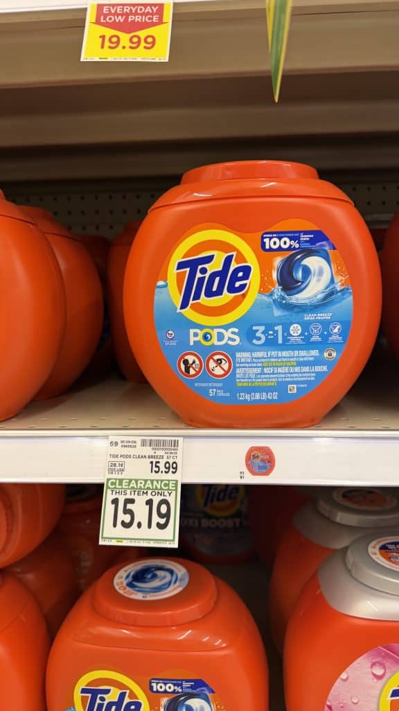 Laundry Detergent Closeouts Kroger Shelf image
