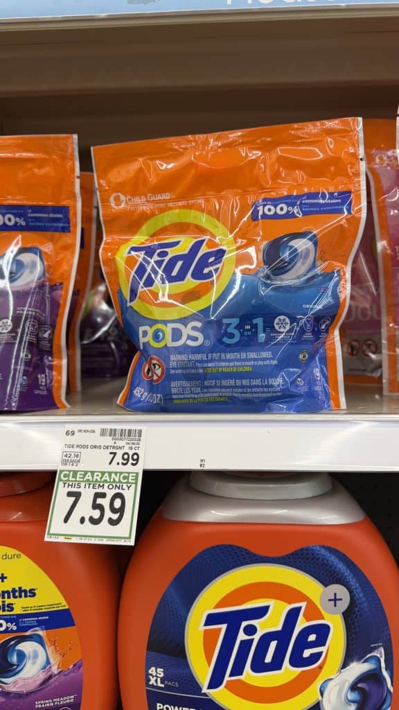Laundry Detergent Closeouts Kroger Shelf image