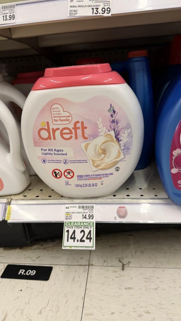 Laundry Detergent Closeouts Kroger Shelf image