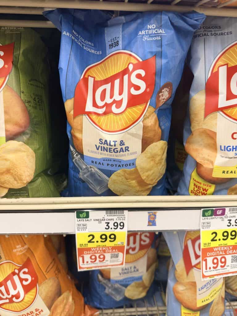 Lay's Potato Chips Kroger shelf image