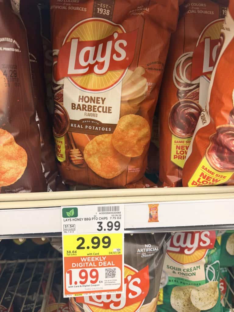 Lay's Potato Chips Kroger shelf image