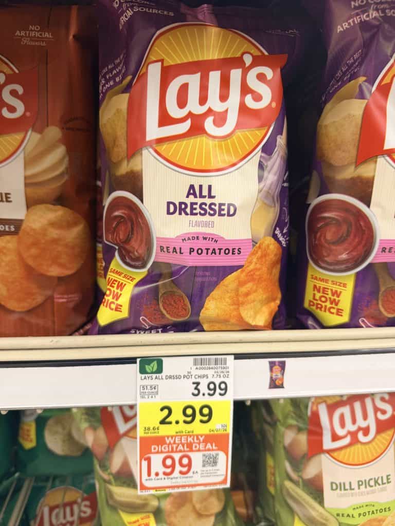 Lay's Potato Chips Kroger shelf image