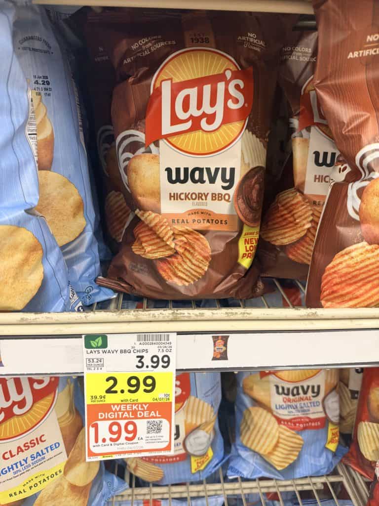Lay's Potato Chips Kroger shelf image