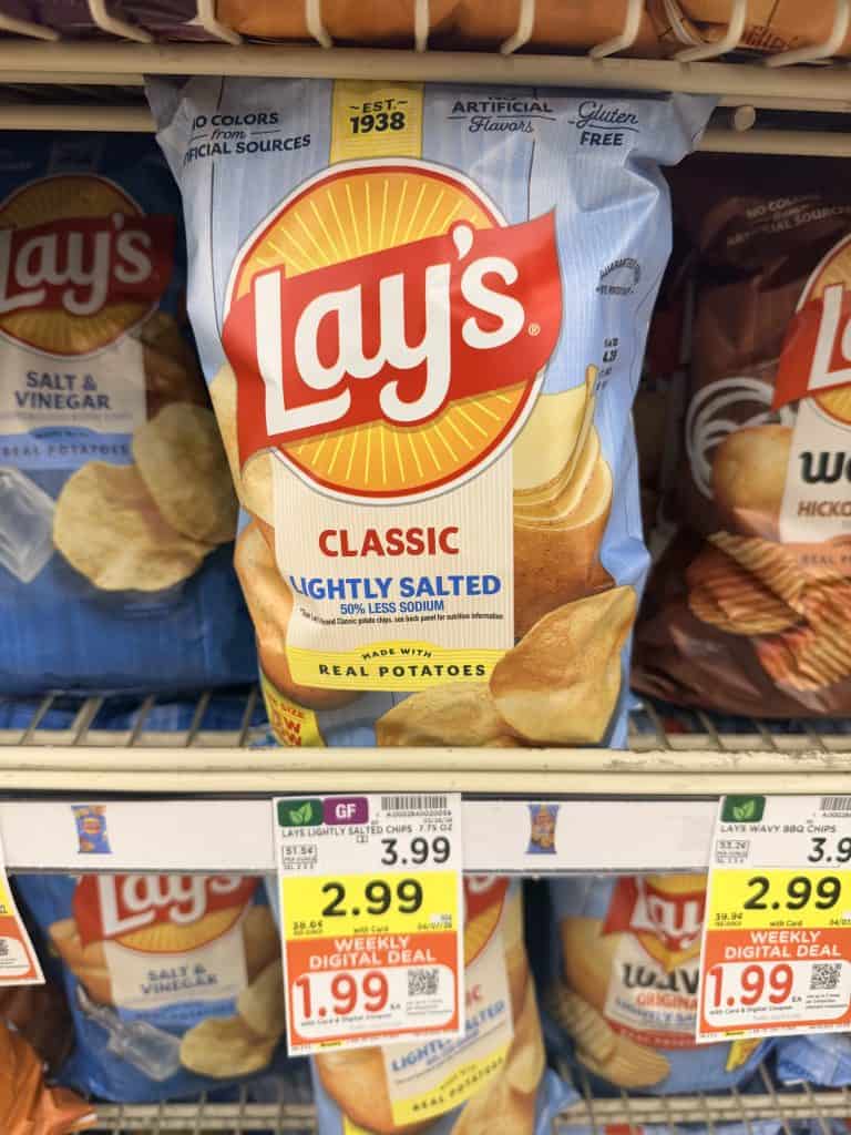 Lay's Potato Chips Kroger shelf image