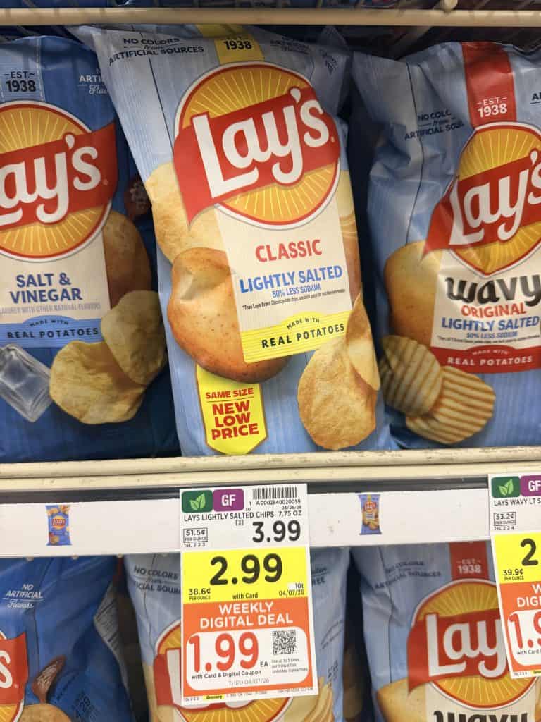 Lay's Potato Chips Kroger shelf image