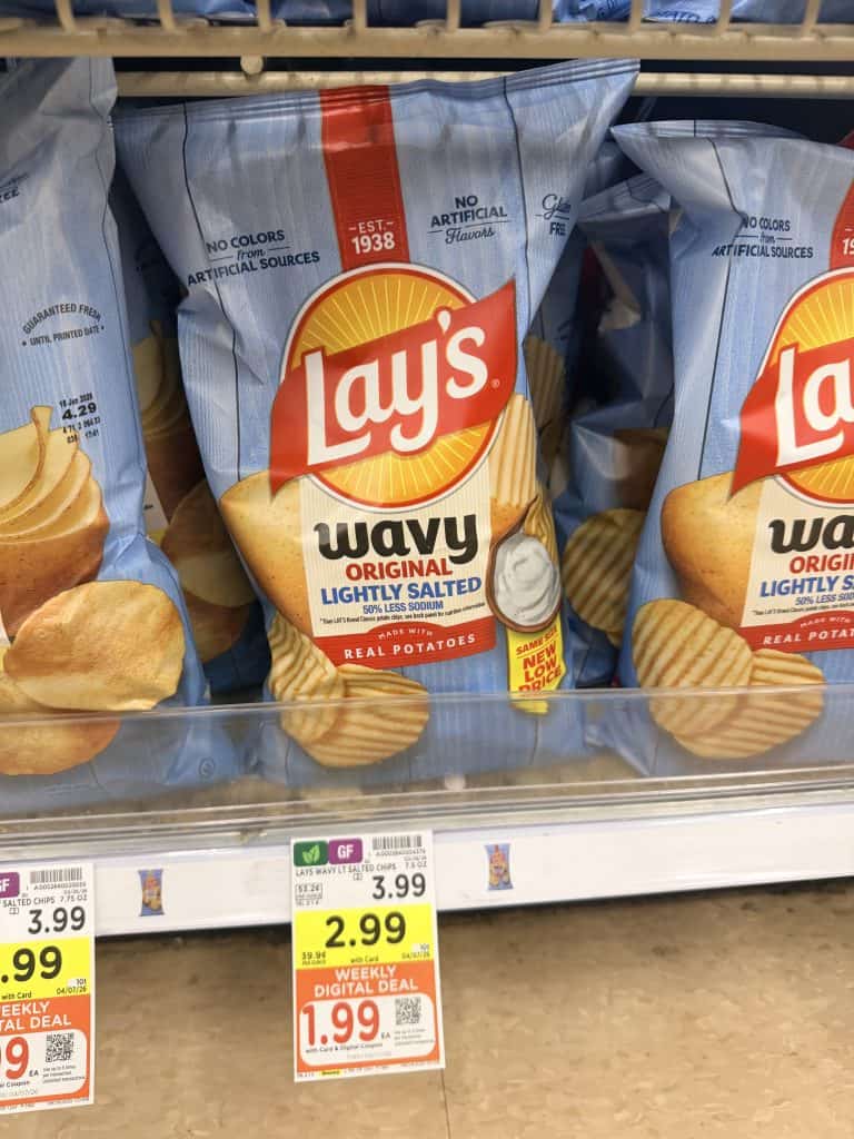 Lay's Potato Chips Kroger shelf image