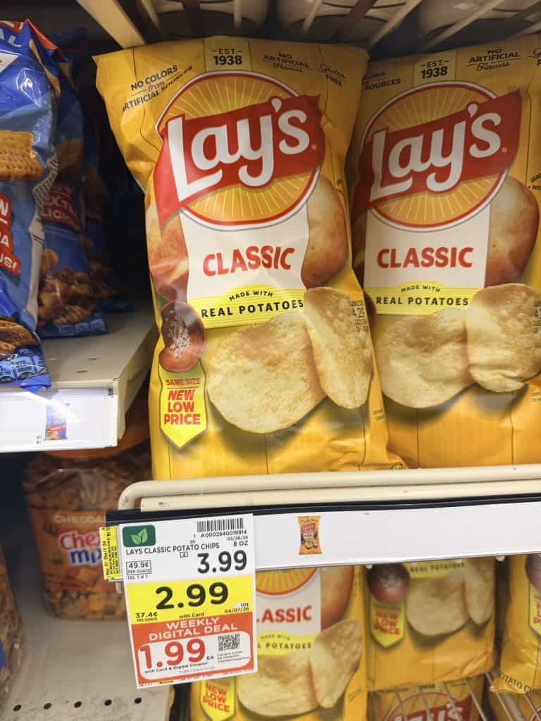 Lay's Potato Chips Kroger shelf image