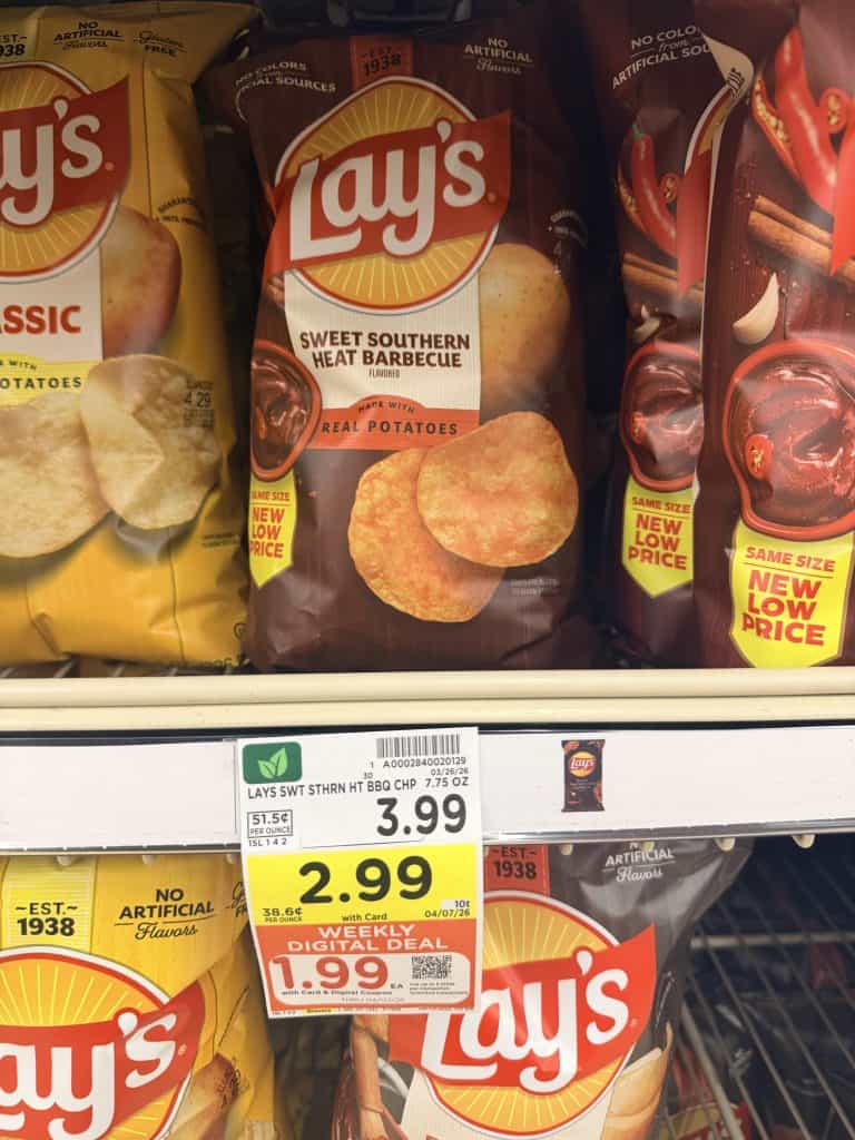 Lay's Potato Chips Kroger shelf image
