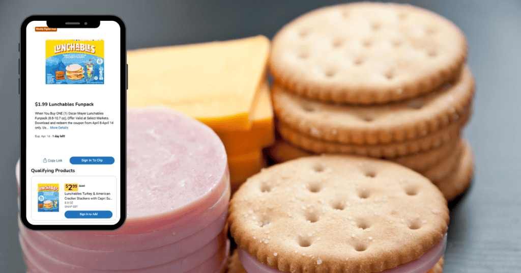 Lunchables Kroger Digital Coupon