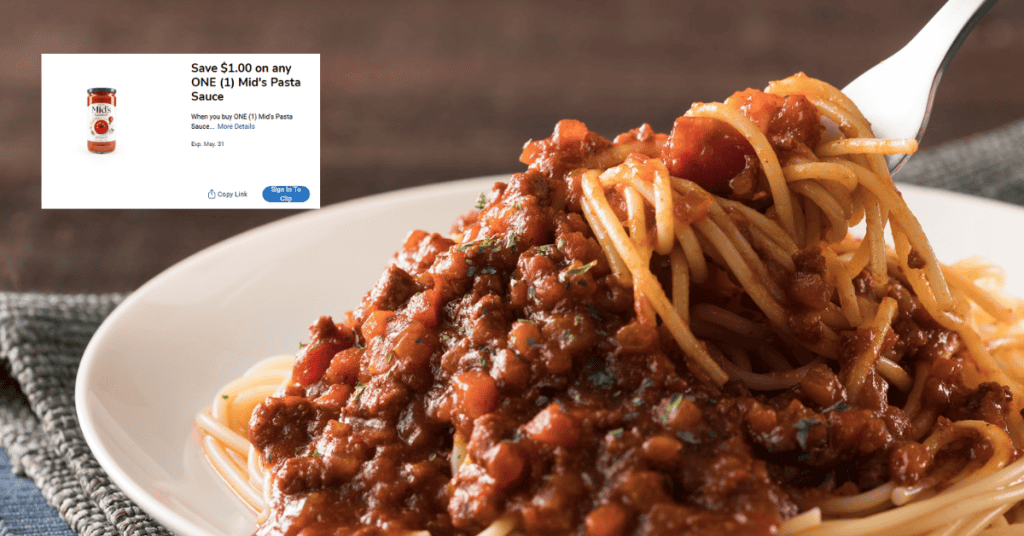 Mid's Pasta Sauce Kroger Digital Coupon