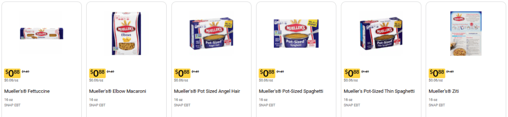 Mueller's pasta Kroger images