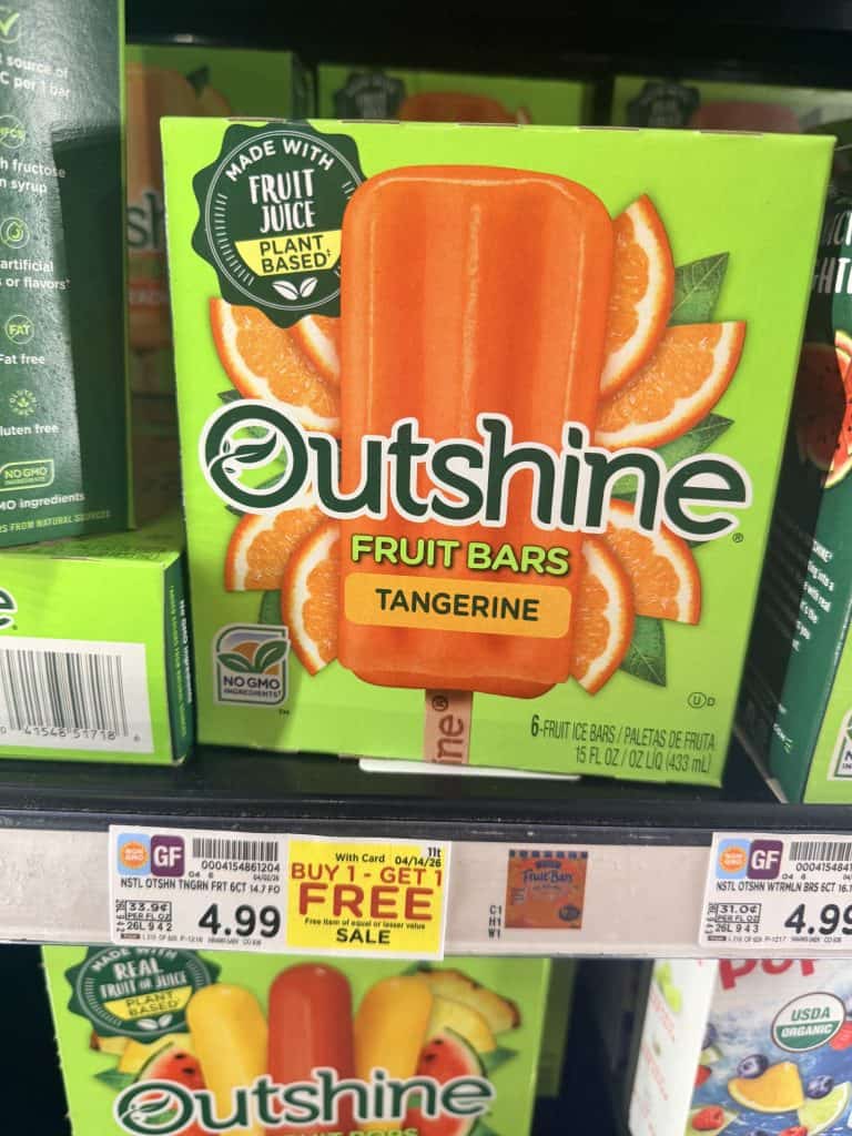 Outshine Bars Kroger shelf Image
