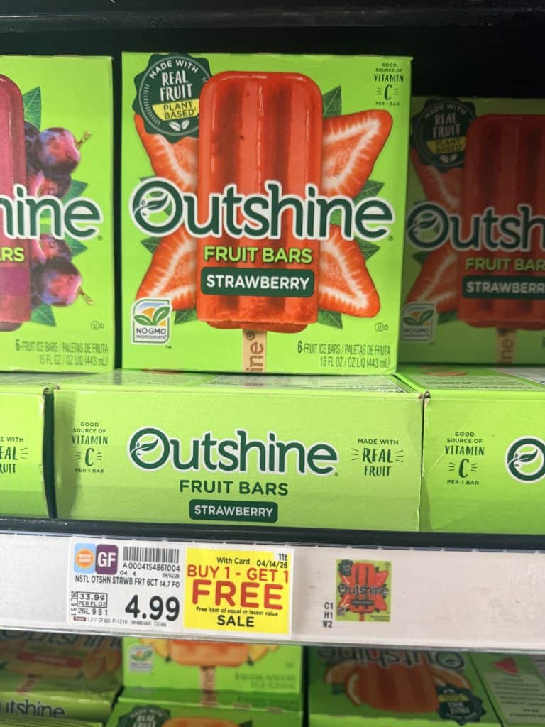 Outshine Bars Kroger shelf Image