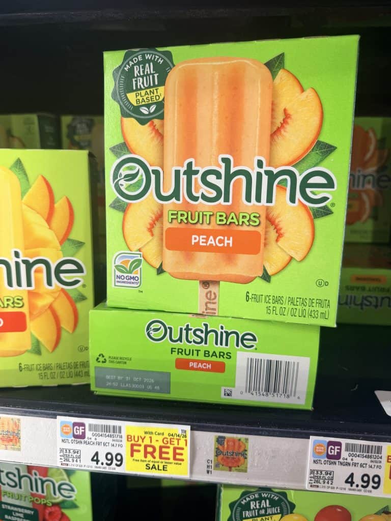 Outshine Bars Kroger shelf Image