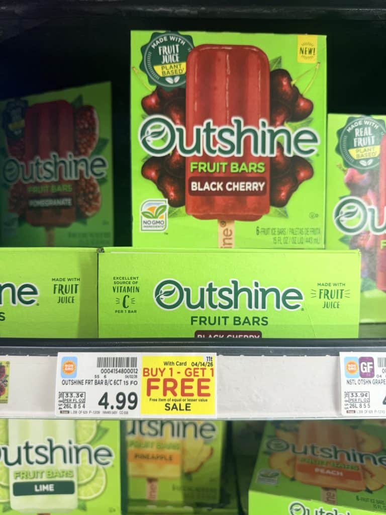Outshine Bars Kroger shelf Image