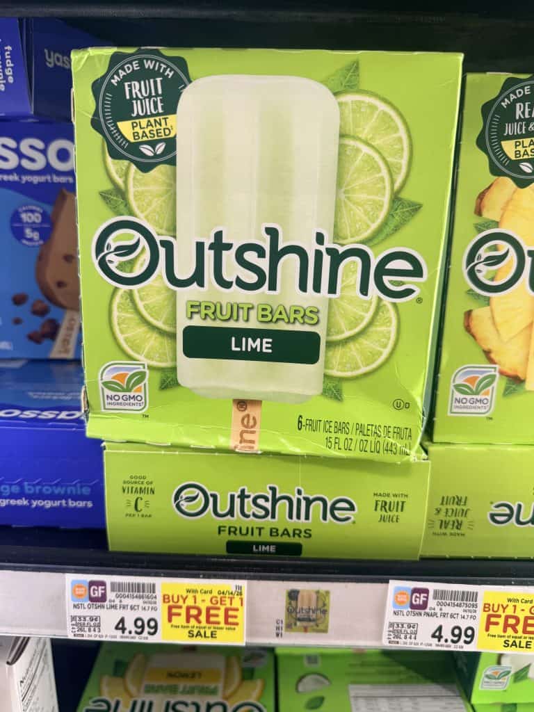 Outshine Bars Kroger shelf Image