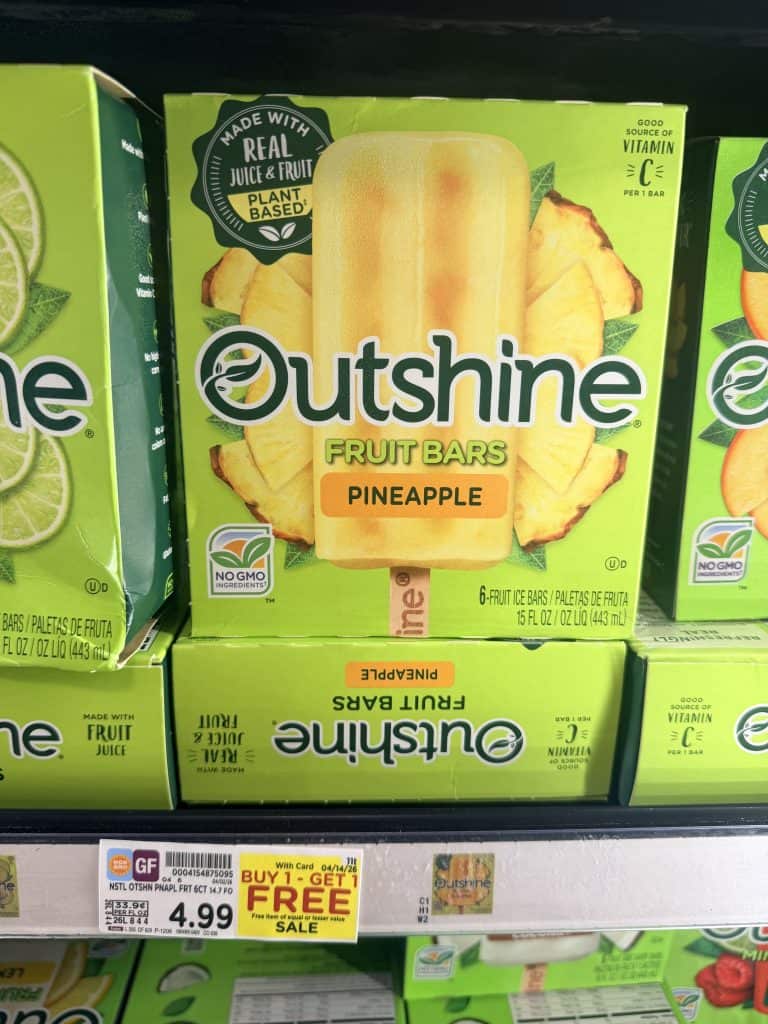 Outshine Bars Kroger shelf Image