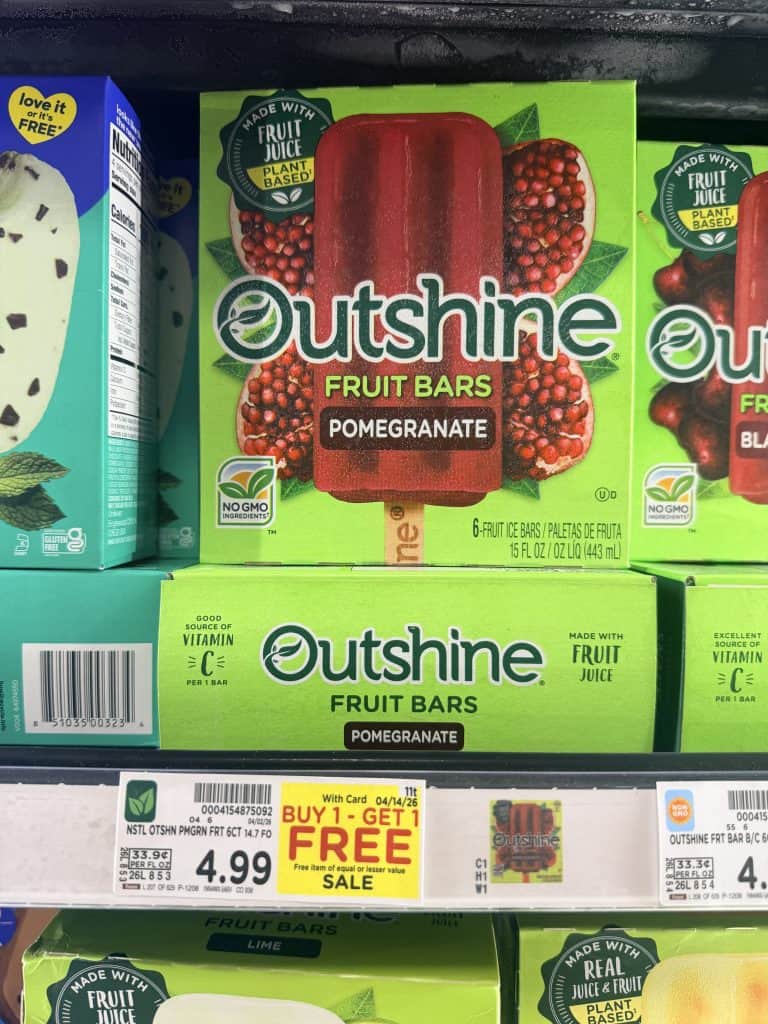 Outshine Bars Kroger shelf Image