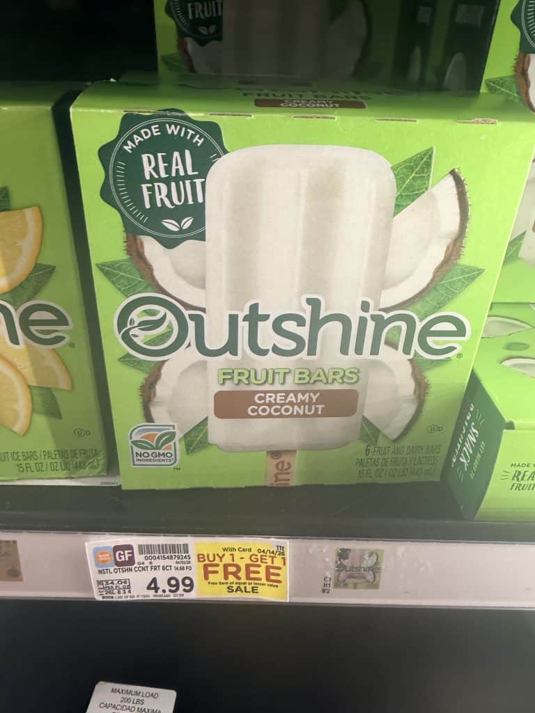 Outshine Bars Kroger shelf Image