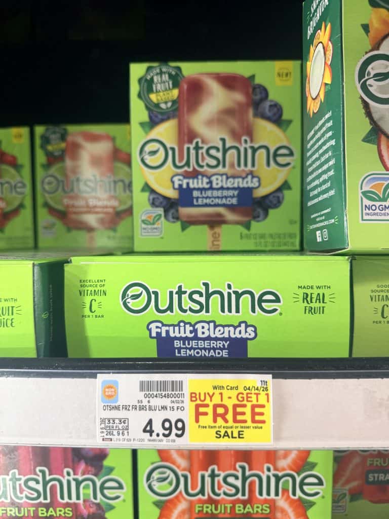Outshine Bars Kroger shelf Image