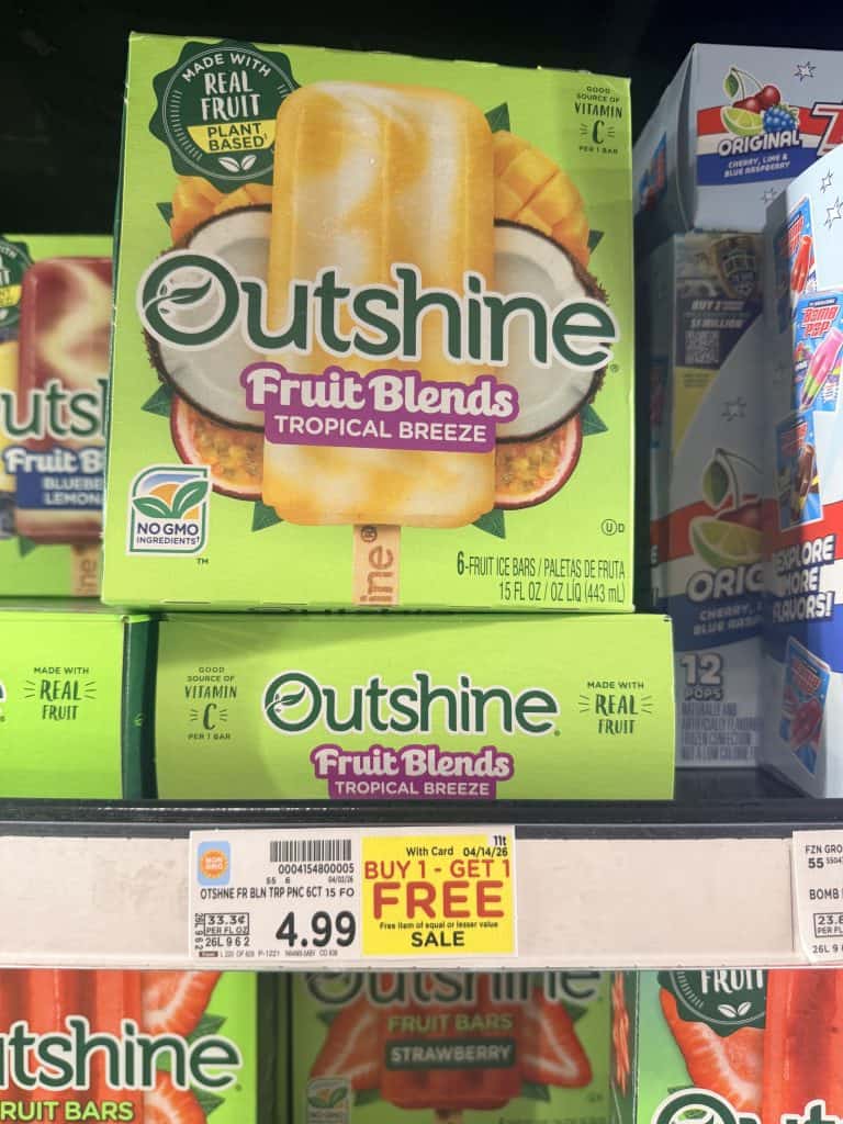 Outshine Bars Kroger shelf Image