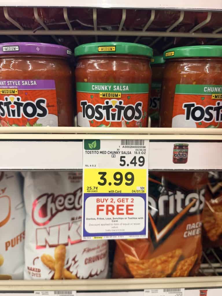 Tostitos Dips Kroger Shelf Image