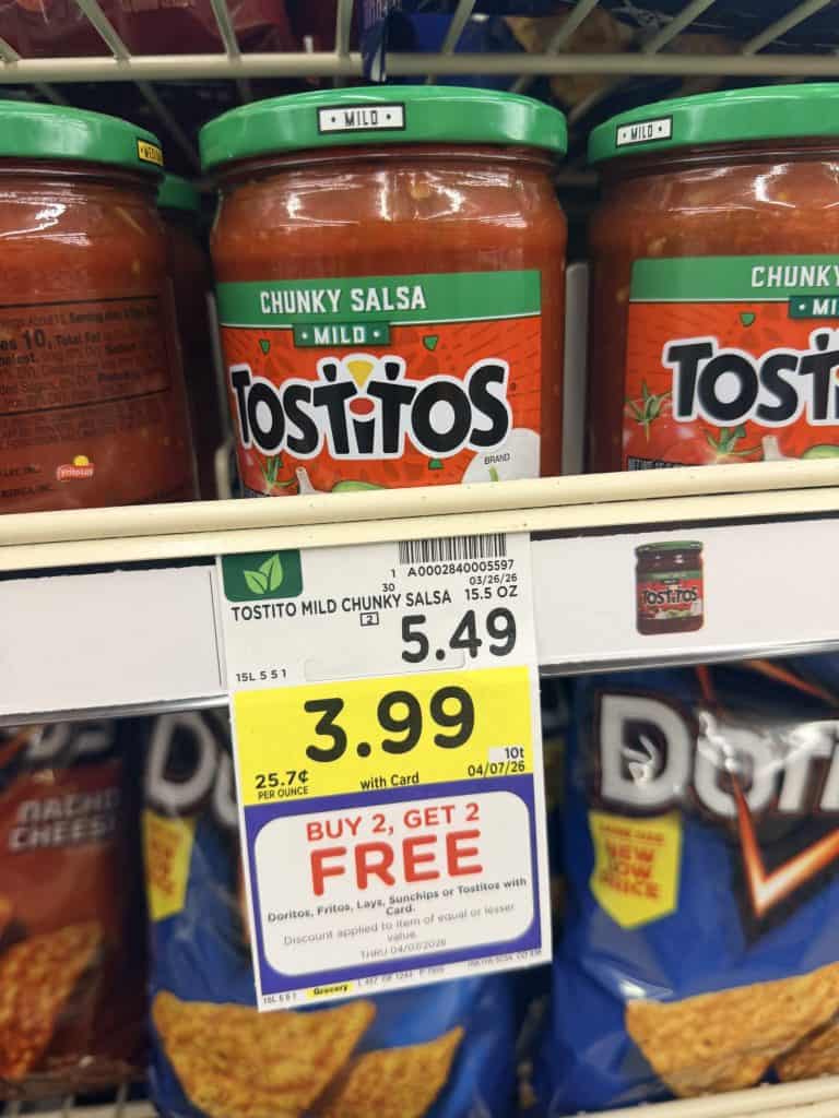 Tostitos Dips Kroger Shelf Image