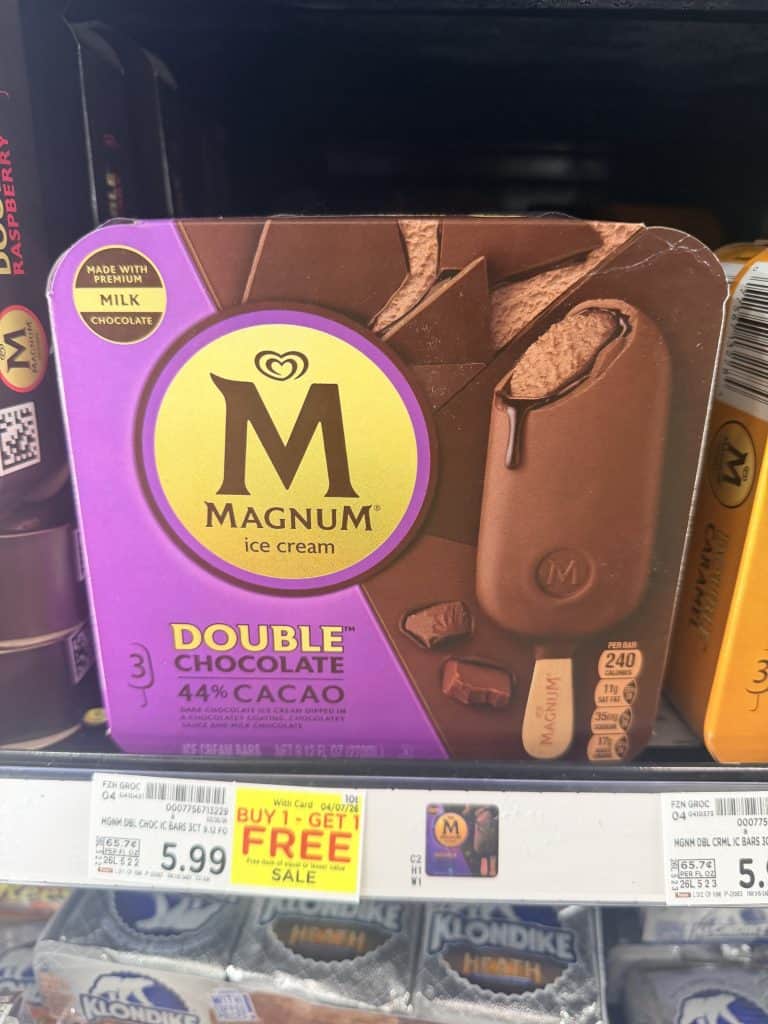 magnum bars kroger shelf image