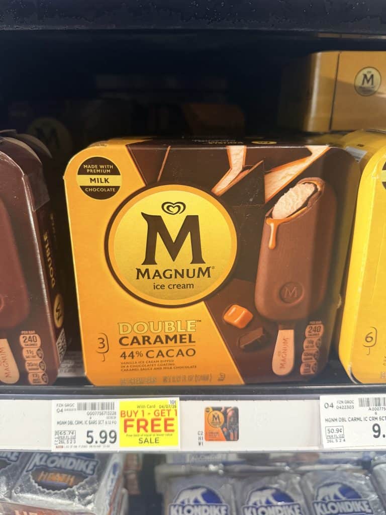 magnum bars kroger shelf image