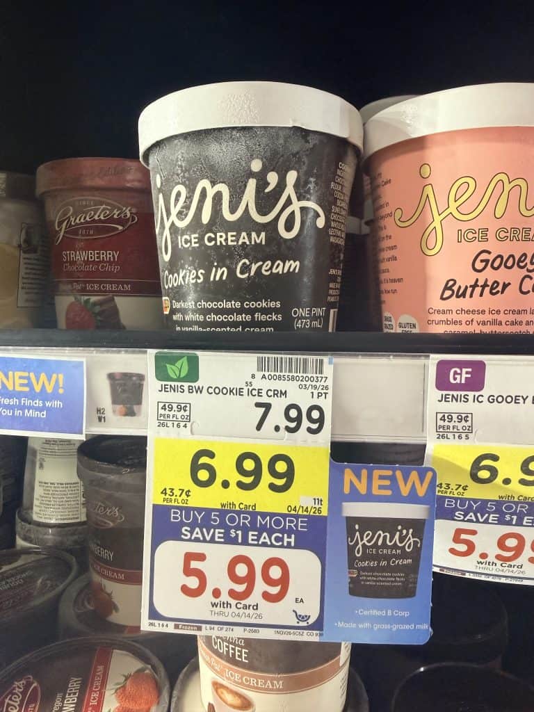 jeni's ice cream kroger shelf image