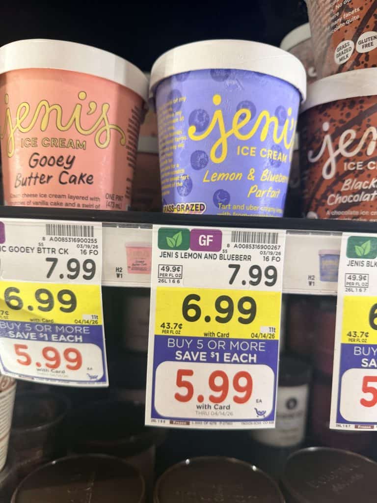 jeni's ice cream kroger shelf image