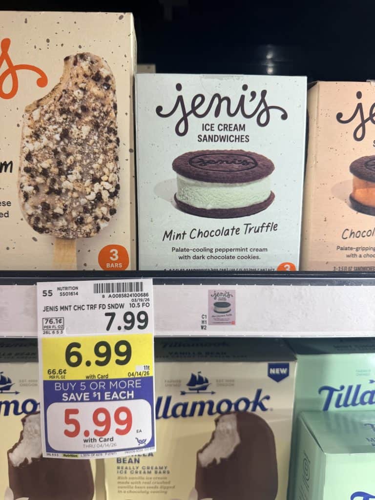 jeni's ice cream kroger shelf image