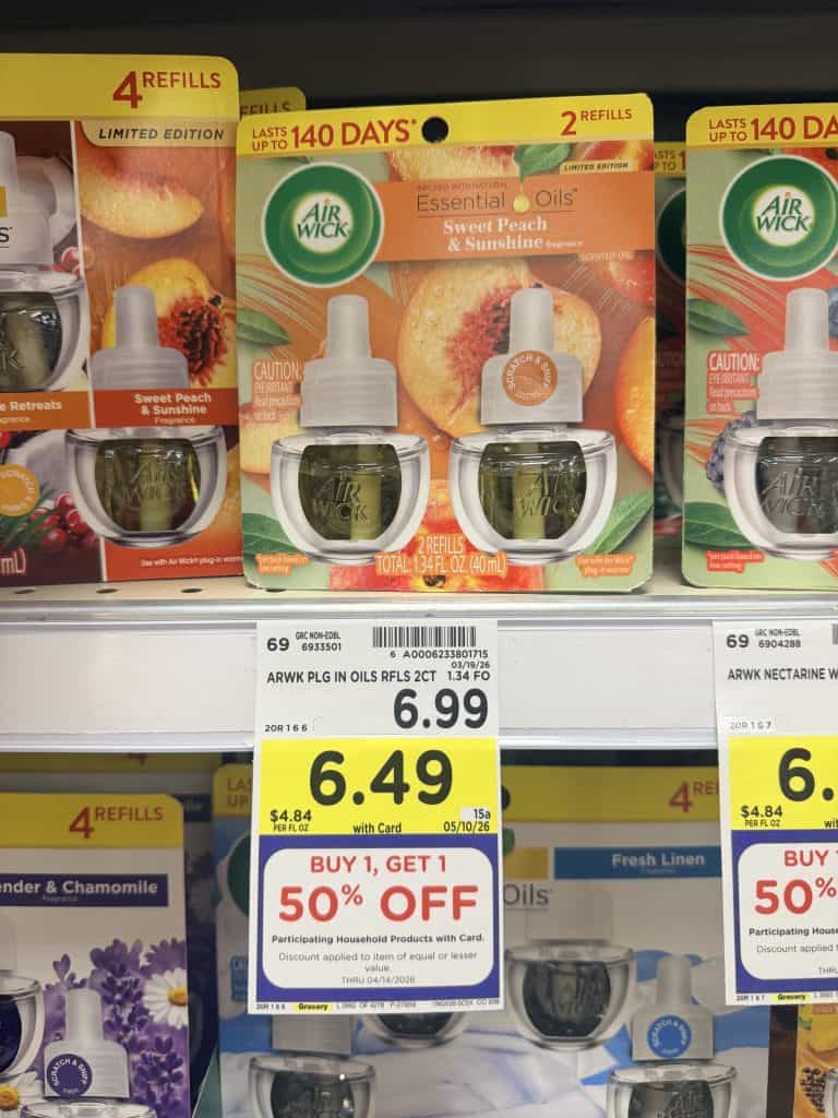 Air Wick Kroger shelf image