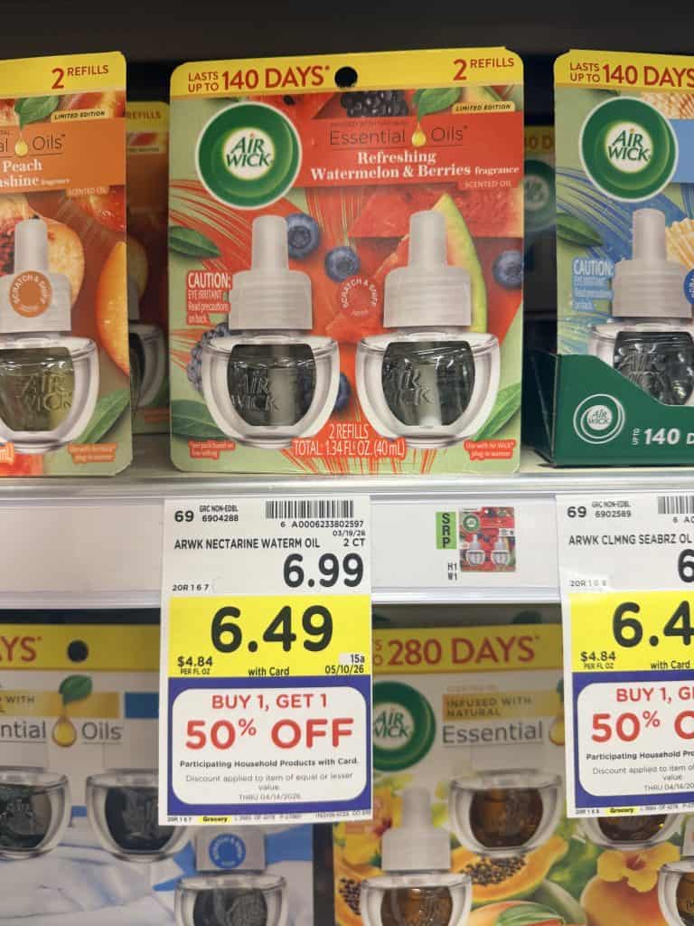 Air Wick Kroger shelf image