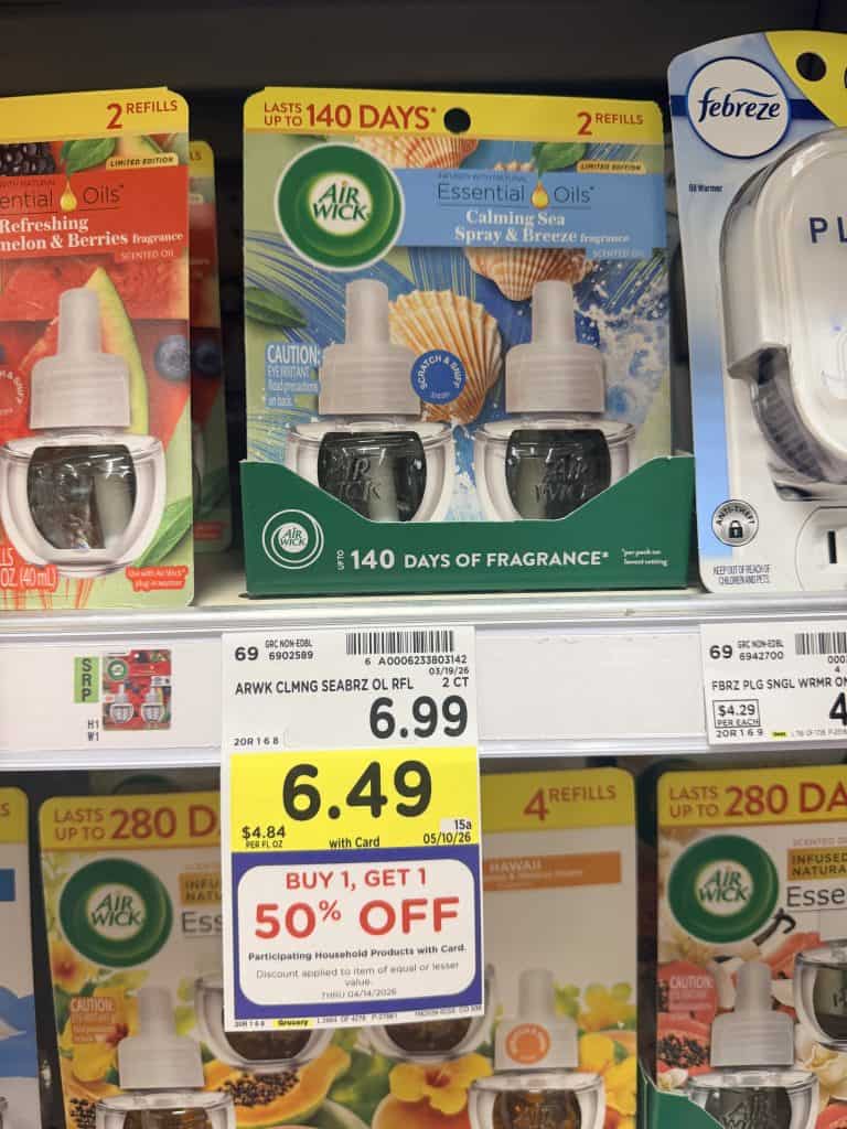 Air Wick Kroger shelf image