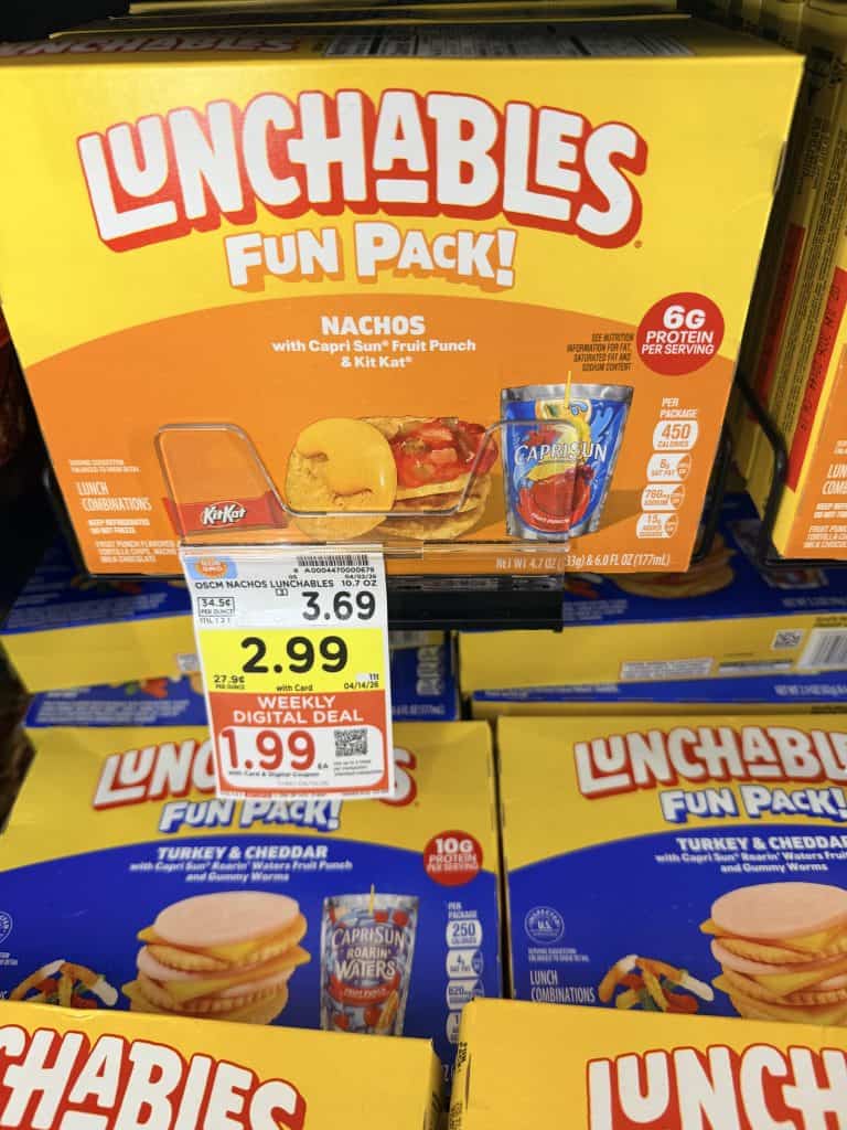 lunchables fun pack kroger shelf image