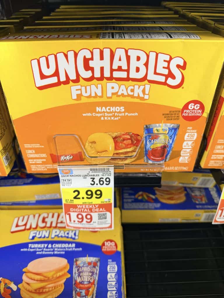lunchables fun pack kroger shelf image