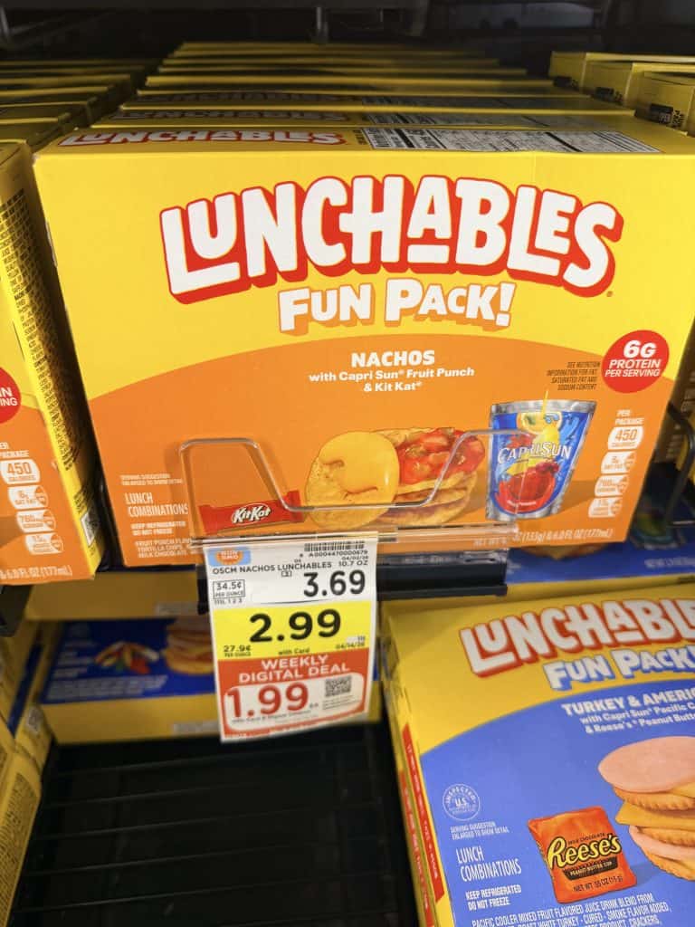 lunchables fun pack kroger shelf image