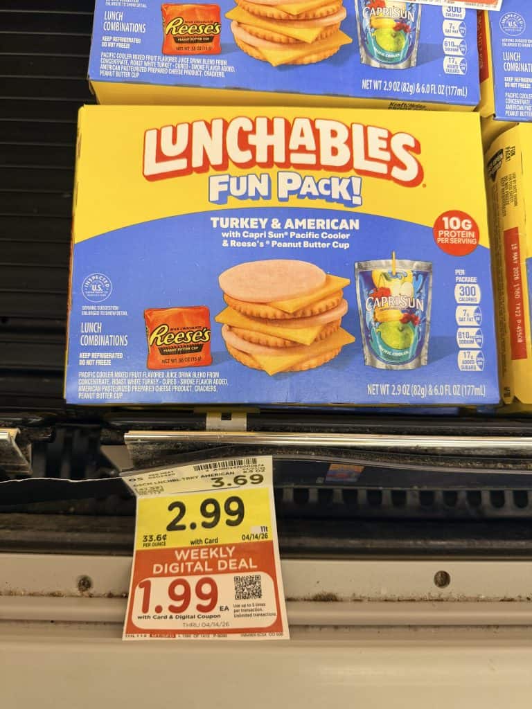 lunchables fun pack kroger shelf image