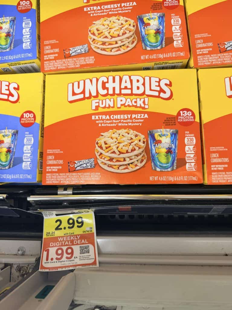 lunchables fun pack kroger shelf image
