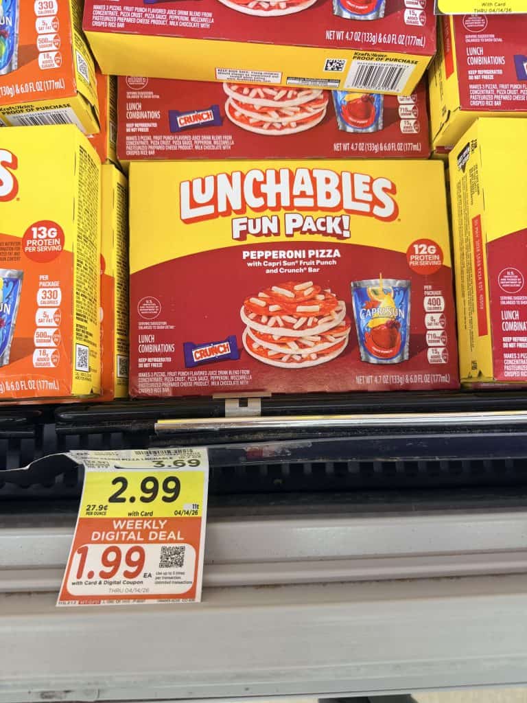 lunchables fun pack kroger shelf image