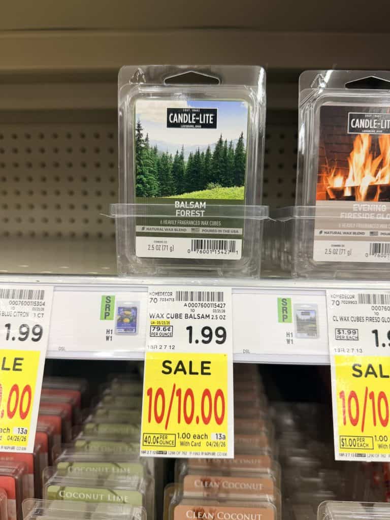 candle-lite wax melts kroger shelf image