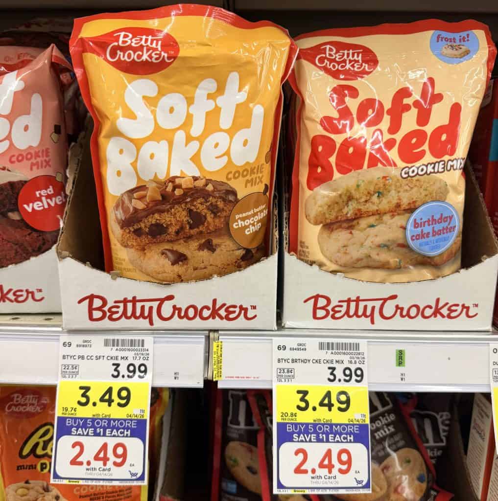 betty crocker soft baked cookie mix kroger shelf image