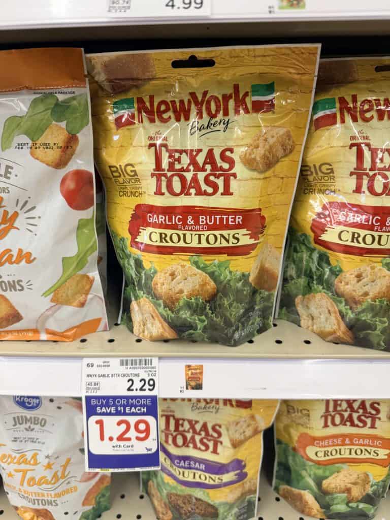 New York Bakery Croutons Kroger Shelf Image