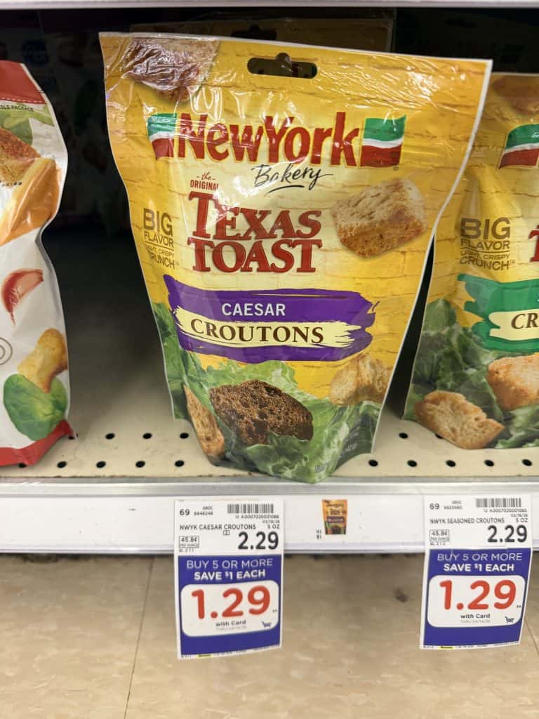 New York Bakery Croutons Kroger Shelf Image