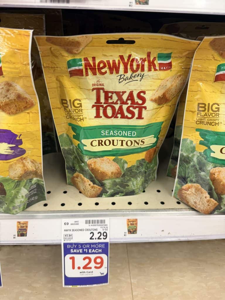 New York Bakery Croutons Kroger Shelf Image