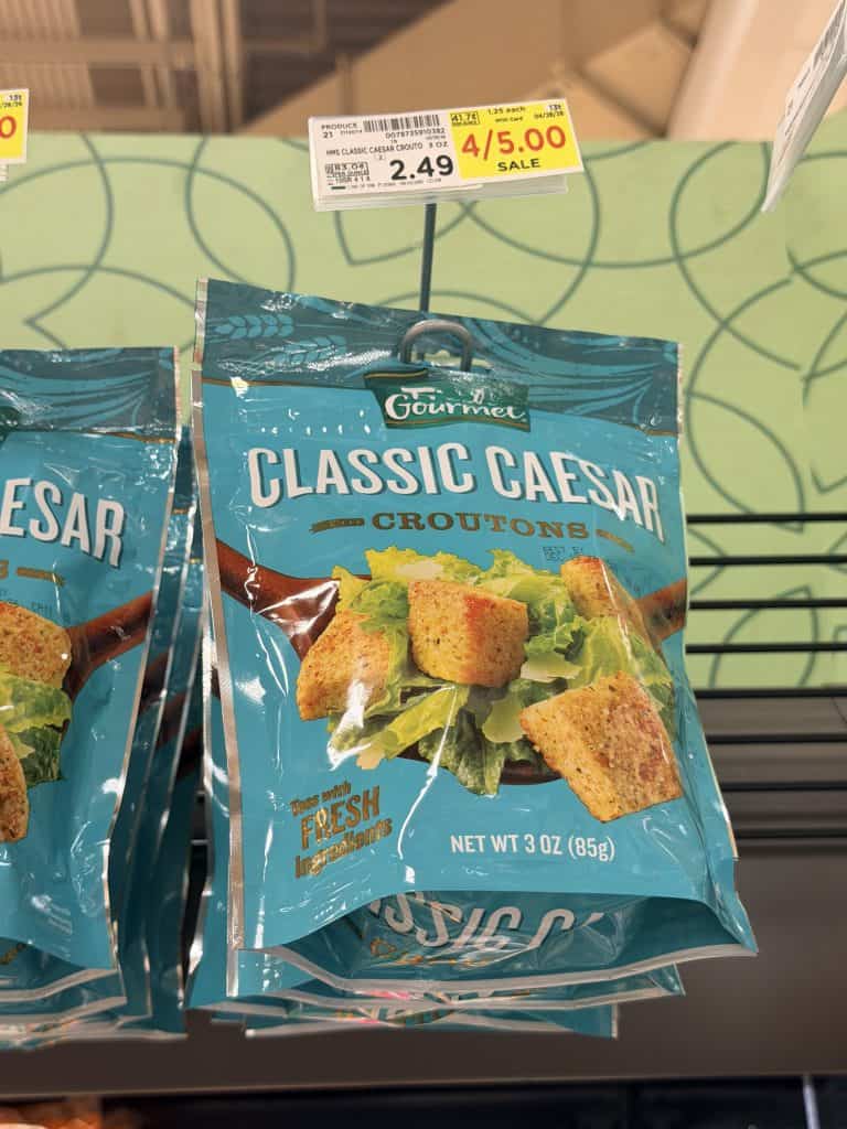 Fresh Gourmet Croutons Kroger Shelf Image
